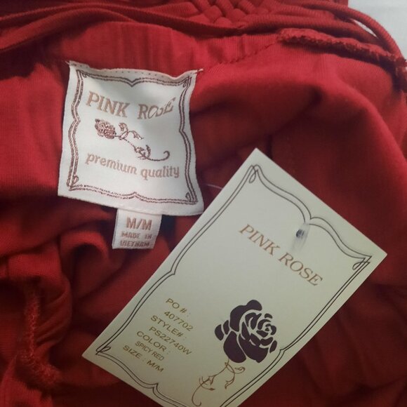 NWT Pink Rose Maxi Dress - Picture 2 of 11